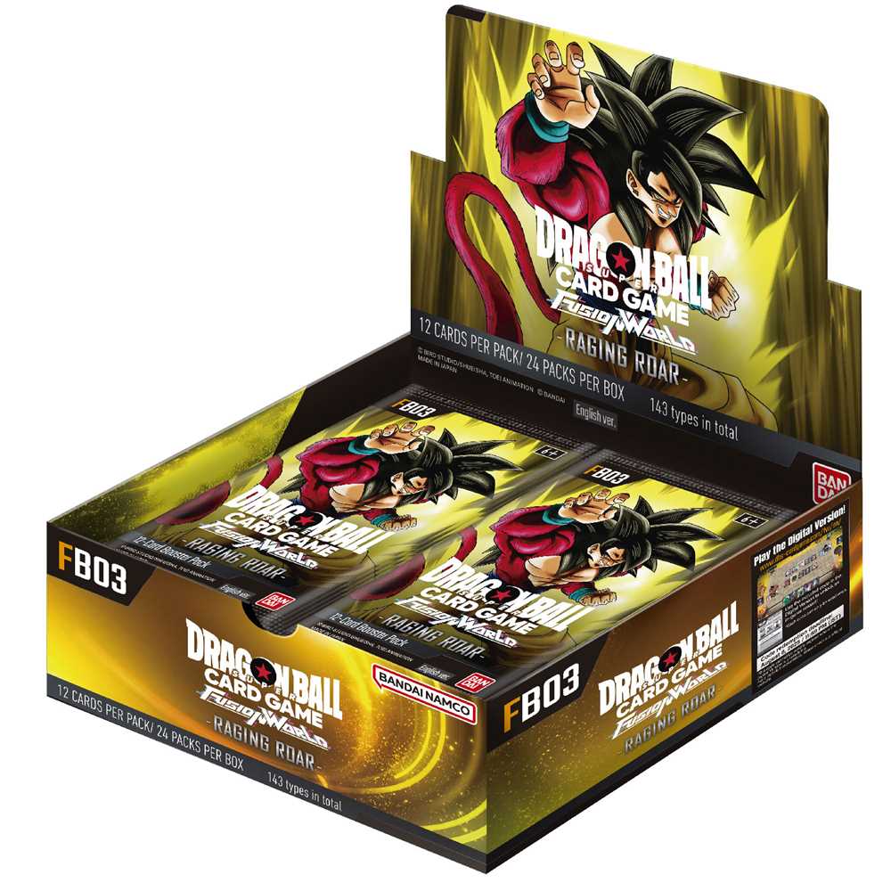 Booster Box FB03 Raging Roar | Fusion World | DRAGON BALL | Inglés