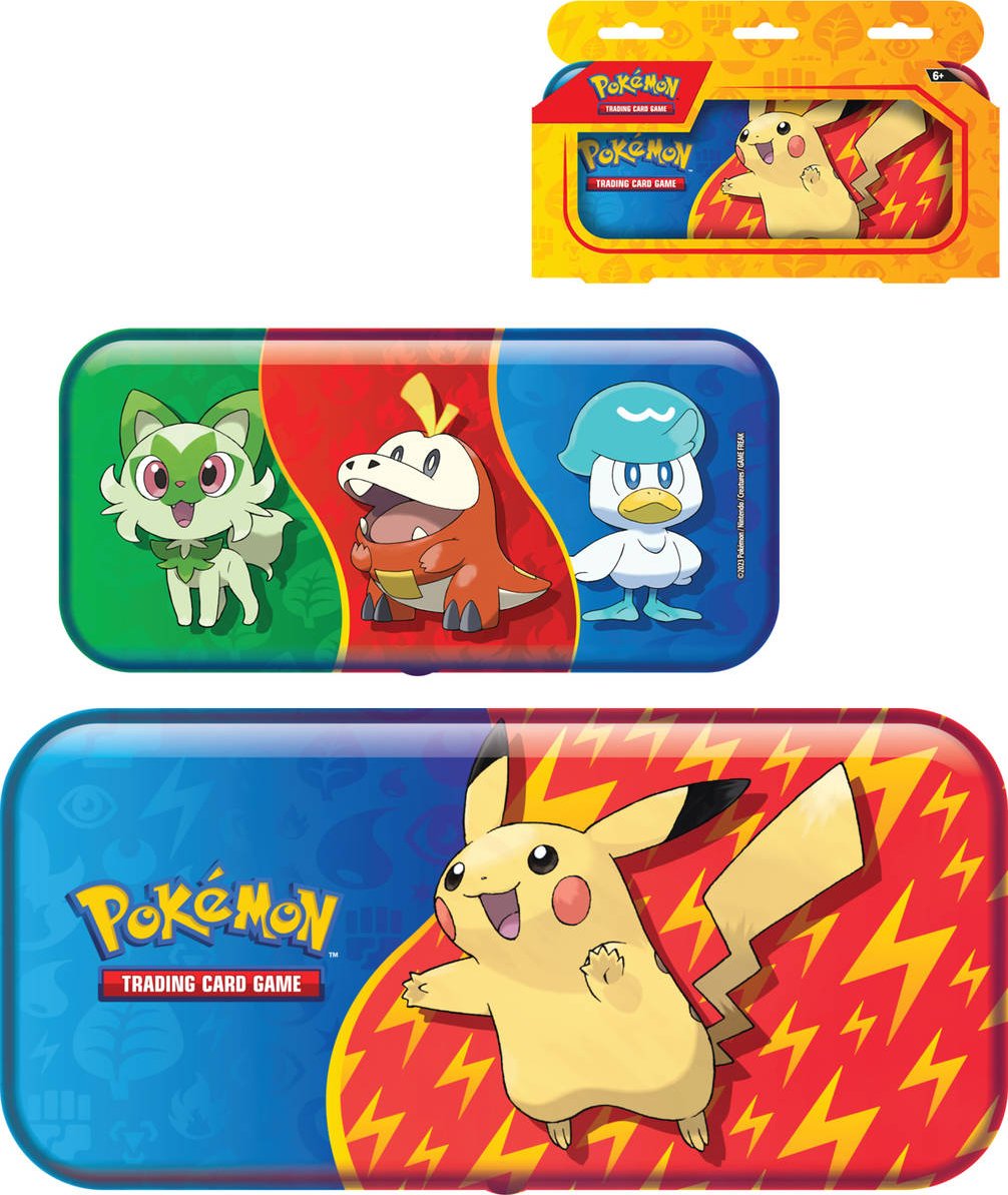 Back to School Pencil Tin (Paldea Evolved + Scarlet & Violet) | POKÉMON | Inglés