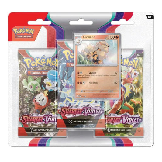 Scarlet & Violet: Arcanine 3-Pack Blister
