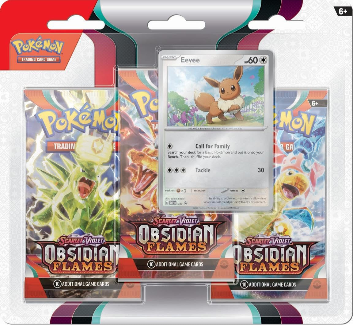 Blister 3 Sobres Obsidian Flames | POKÉMON | Inglés