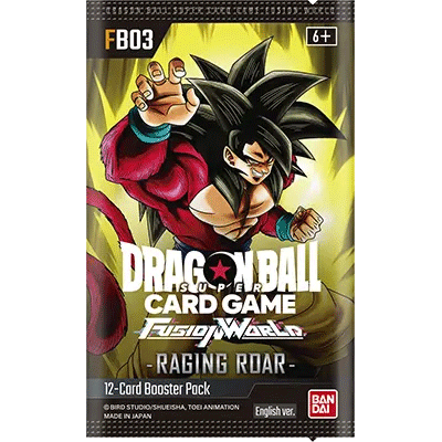 sobre Booster Box FB03 Raging Roar | Fusion World | DRAGON BALL | Inglés