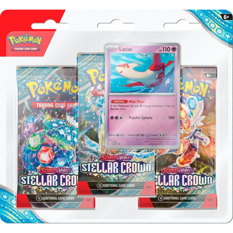 Blister 3 Sobres Stellar Crown | POKÉMON | Inglés