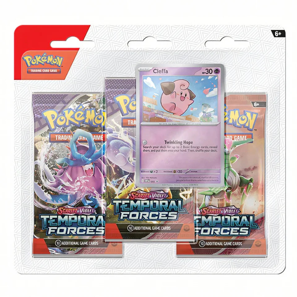 Blister 3 Sobres Temporal Forces | POKÉMON | Inglés cleffa